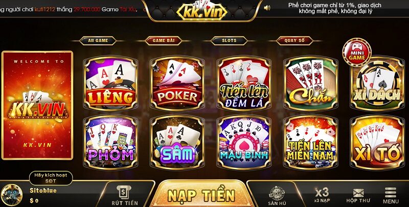 Game đánh bài đổi thưởng đa dạng nhiều tựa game đình đám